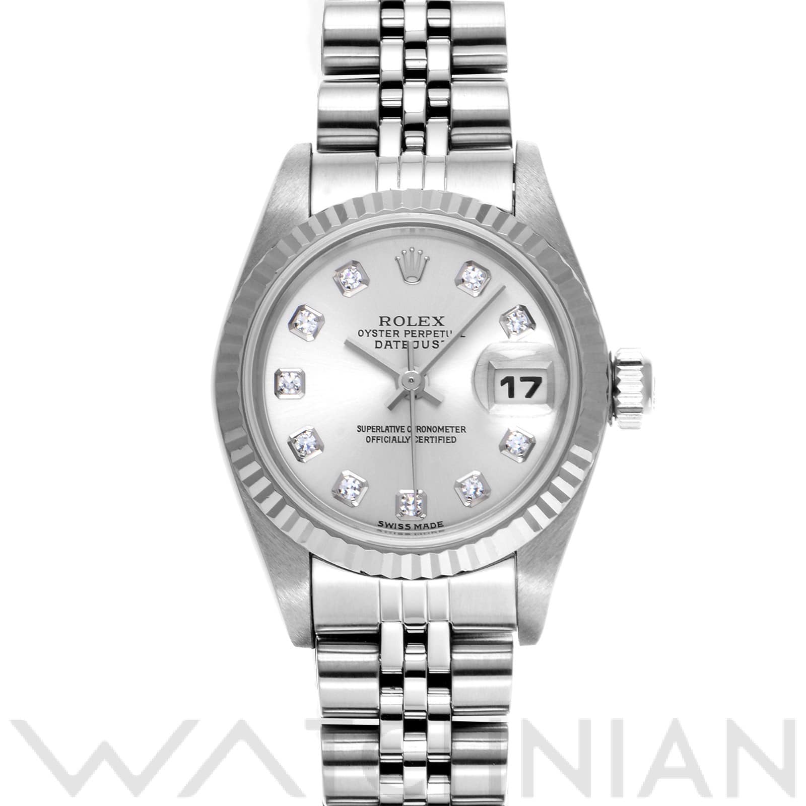 ロレックス デイトジャスト 79174G シルバー/ダイヤモンド レディース 時計 【中古】【wristwatch】