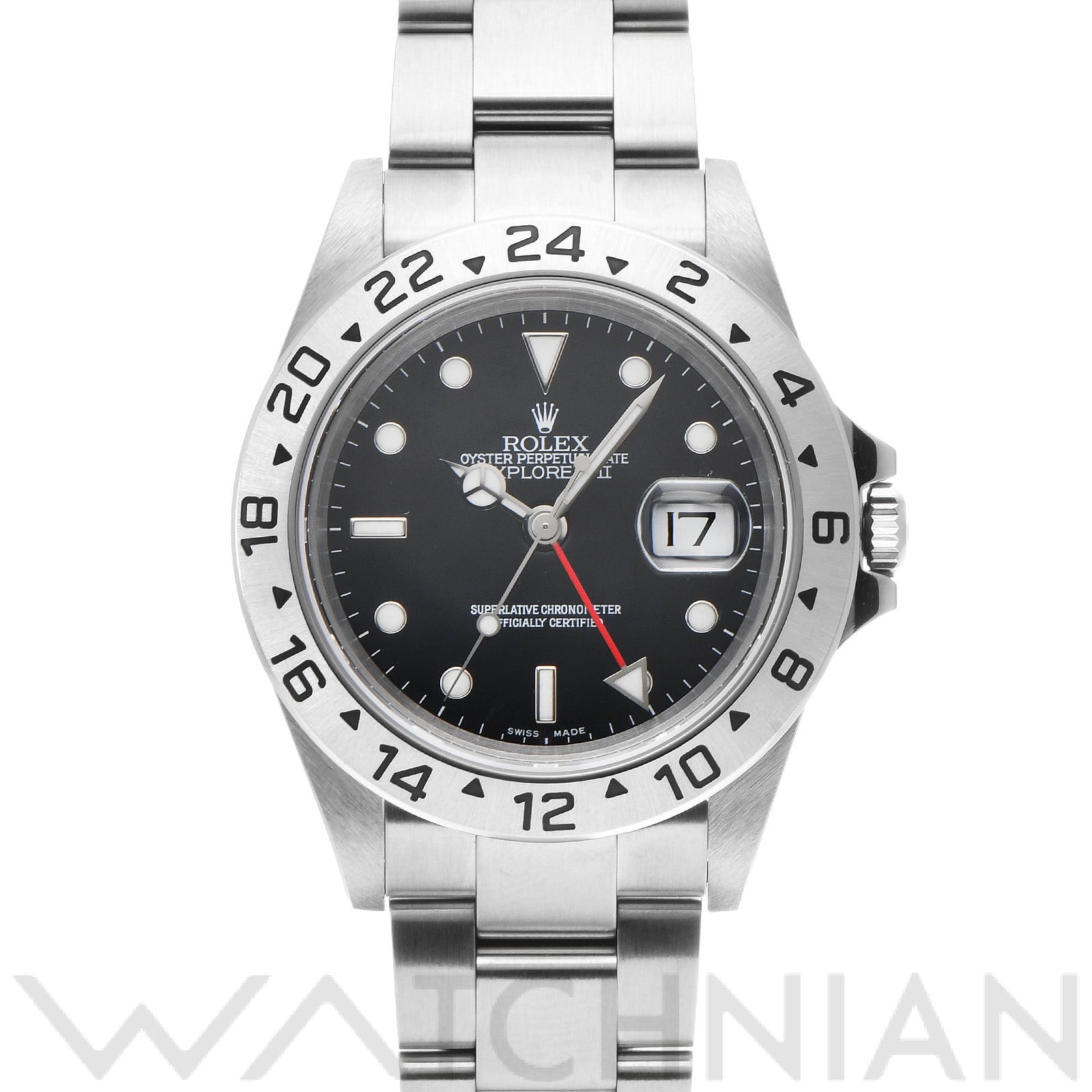 ロレックス エクスプローラーII 16570 ブラック メンズ 時計 【中古】【wristwatch】