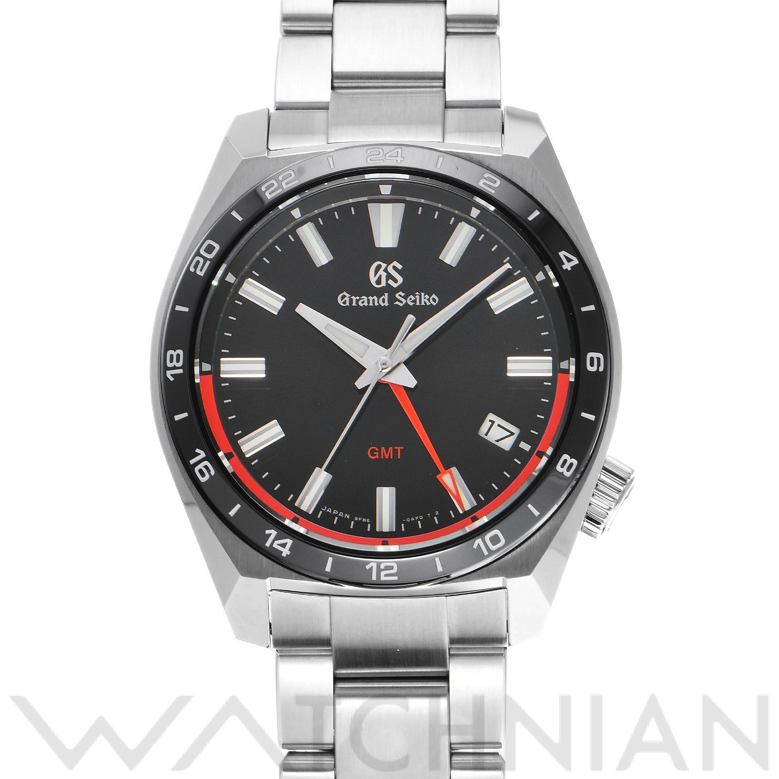 グランドセイコー / Grand Seiko クォーツ GMT SBGN019 ブラック メンズ 時計 【中古】【wristwatch】