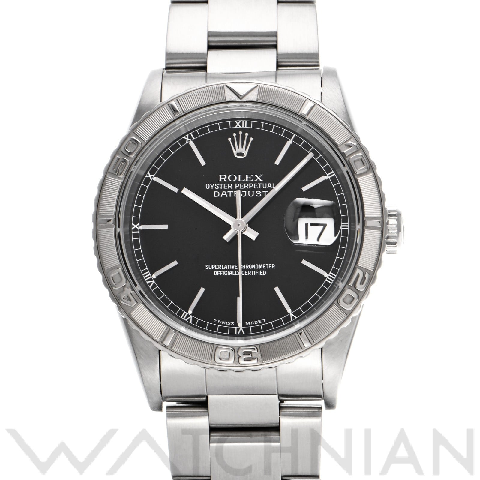 ロレックス デイトジャスト サンダーバード 16264 ブラック メンズ 時計 【中古】【wristwatch】