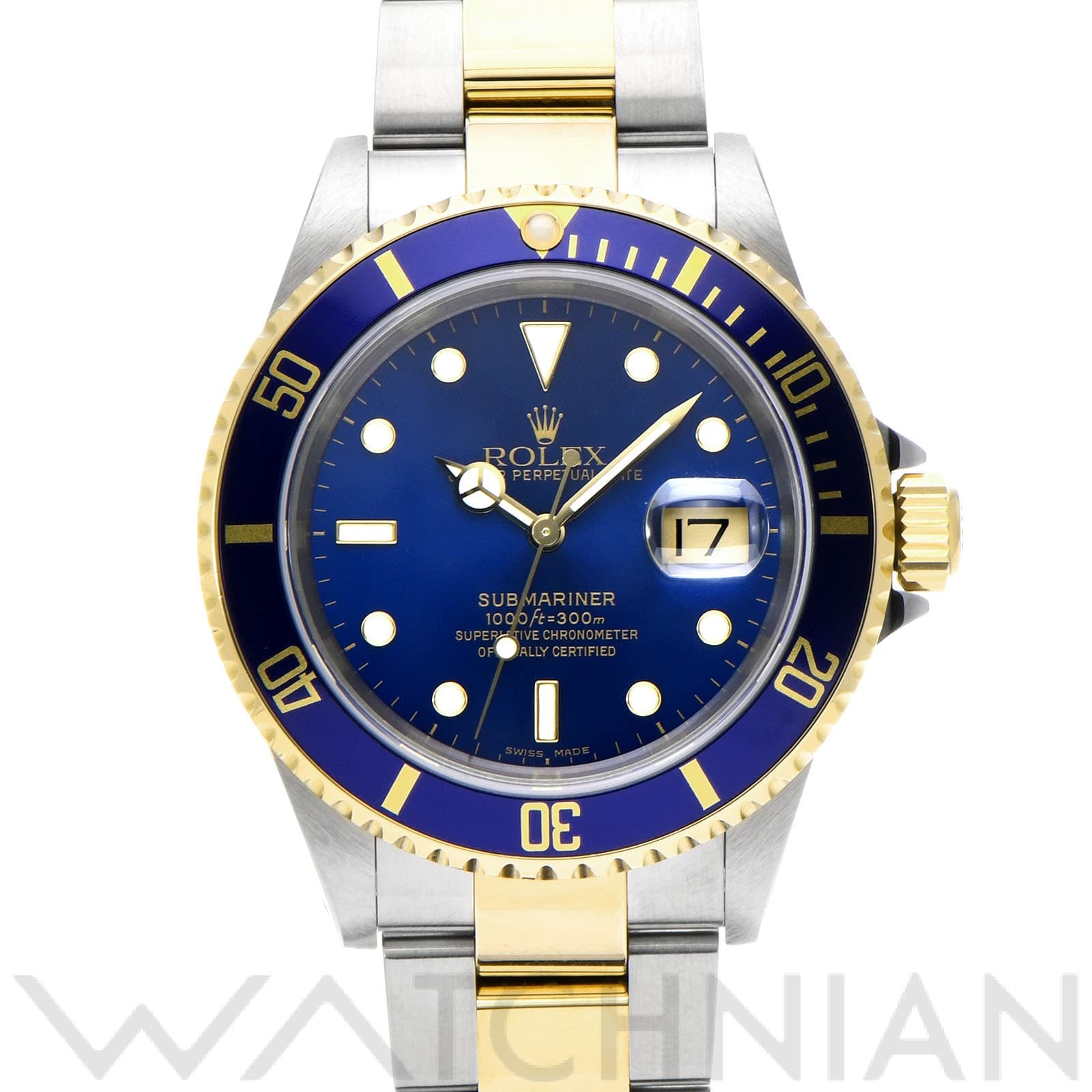 サブマリーナ デイト 16613 K番(2002年頃製造) ブルー ロレックス ROLEX メンズ 【中古】