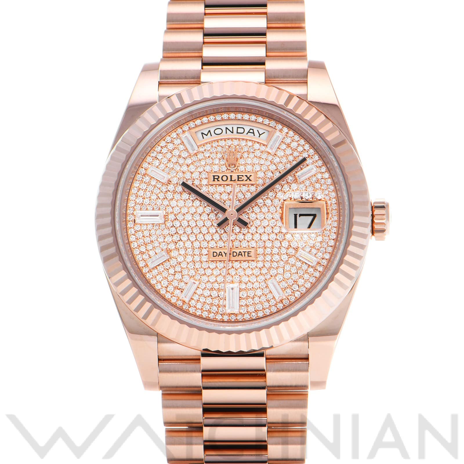 ロレックス デイデイト 40 228235A パヴェダイヤモンド/バゲットダイヤモンド メンズ 時計 【中古】【wristwatch】