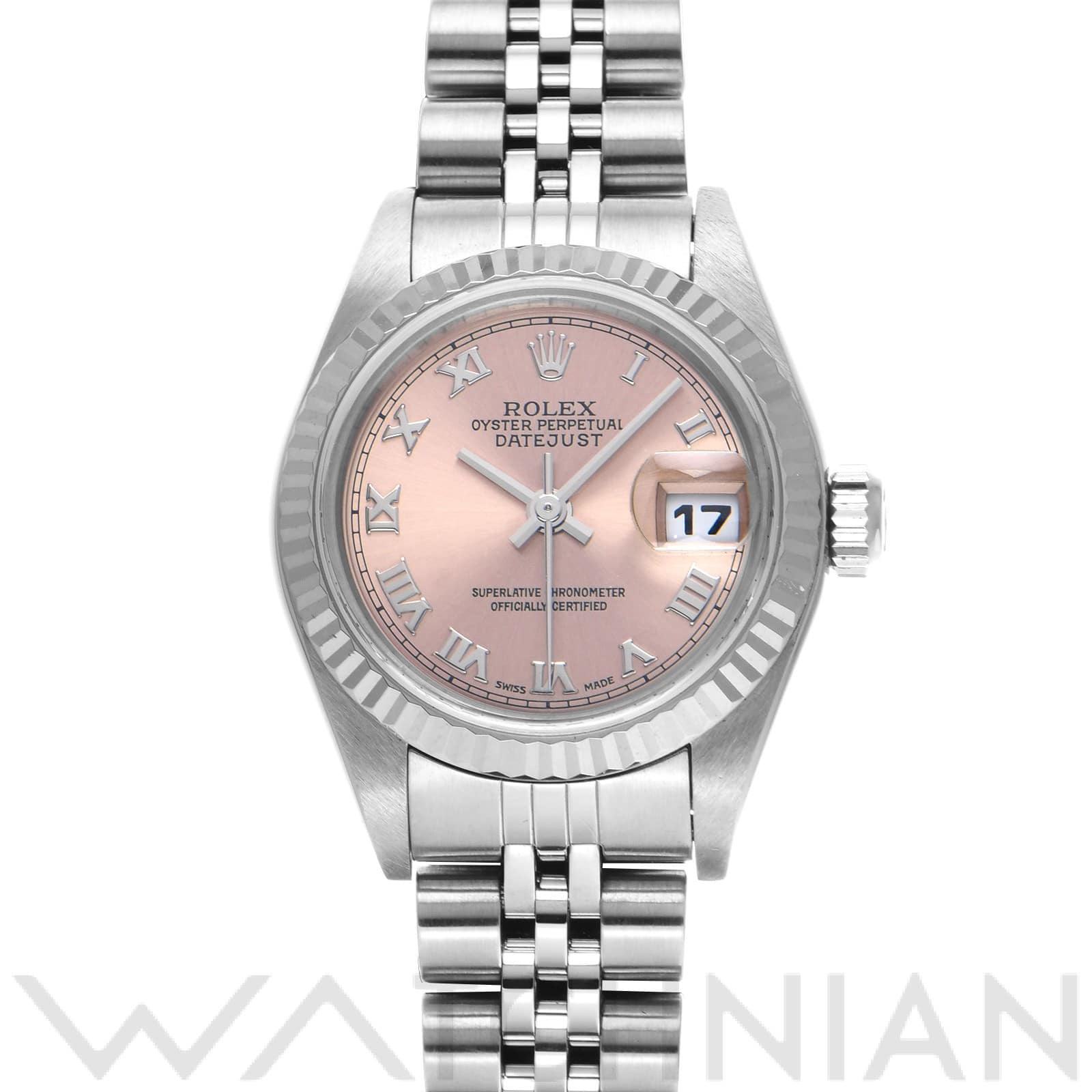 ロレックス デイトジャスト 79174 ピンク レディース 時計 【中古】【wristwatch】