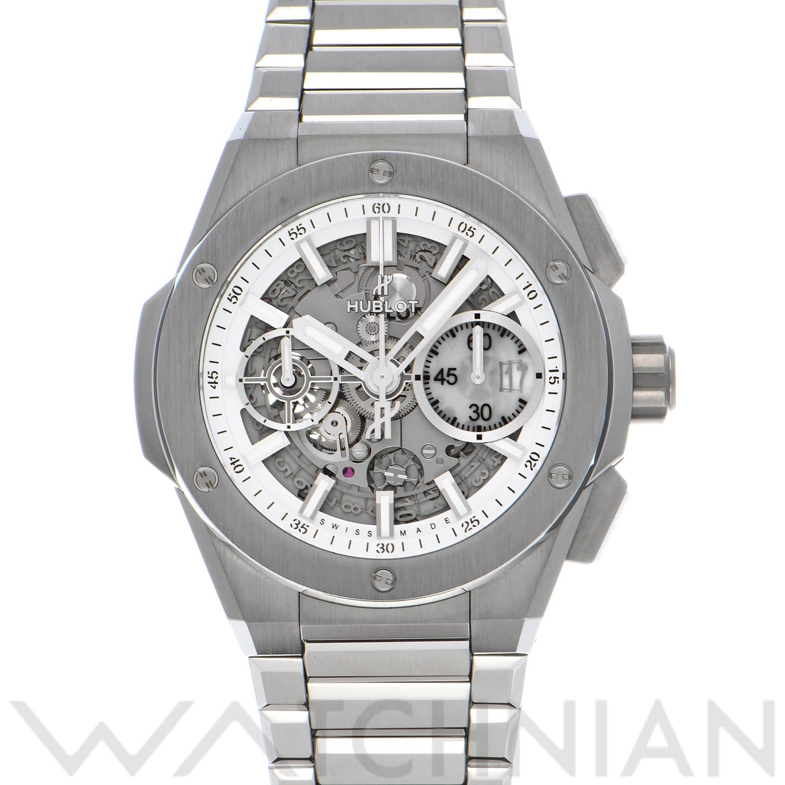 ウブロ / HUBLOT ビッグバン インテグラル チタニウム ホワイト 451.NE.2010.NX.JPN マットホワイトスケルトン メンズ 時計 【中古】【wristwatch】