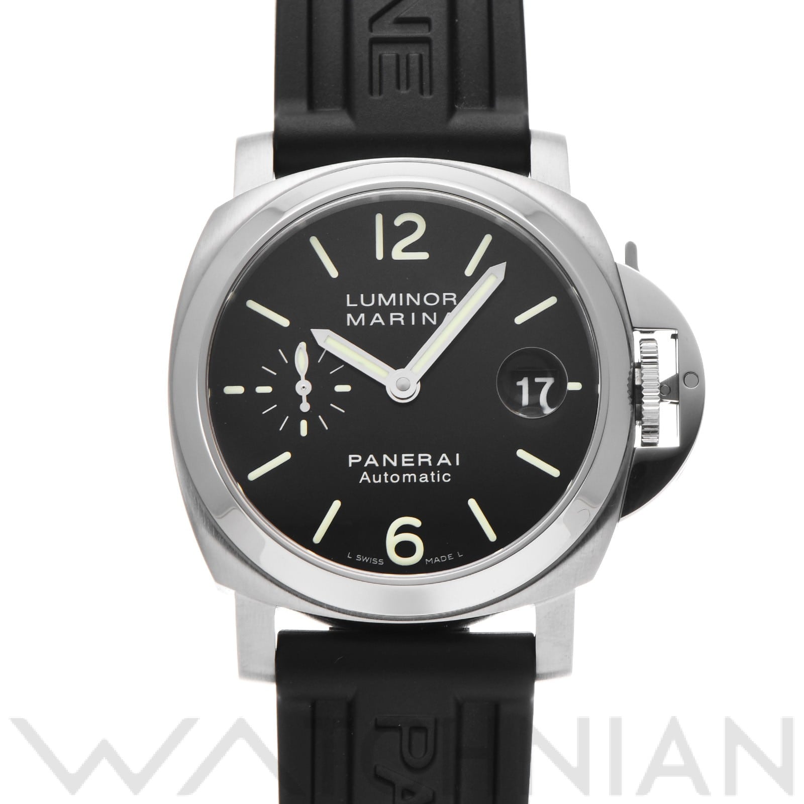 ルミノールマリーナ PAM00048 J番(2007年製造) ブラック パネライ OFFICINE PANERAI メンズ 【中古】