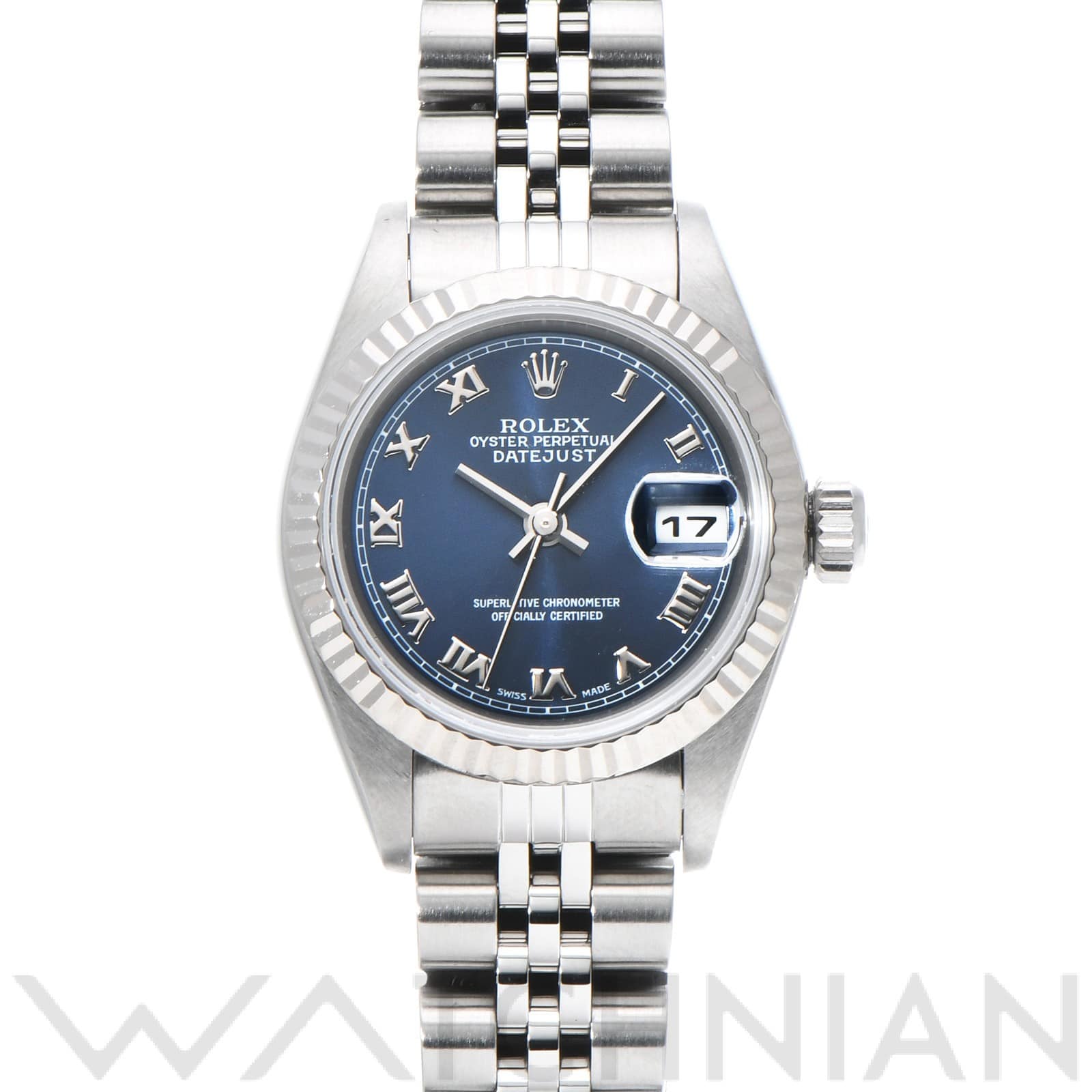 ロレックス デイトジャスト 79174 ブルー レディース 時計 【中古】【wristwatch】