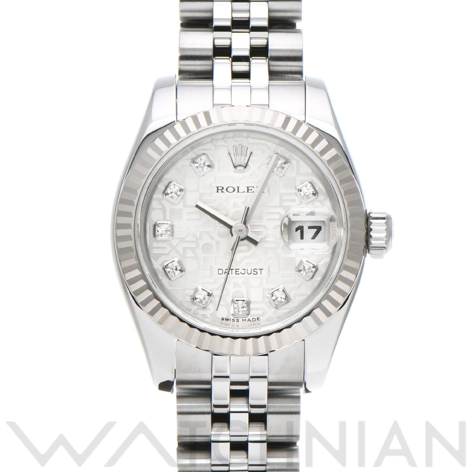 ロレックス レディ デイトジャスト 26 179174G シルバーコンピュータ/ダイヤモンド レディース 時計 【中古】【wristwatch】