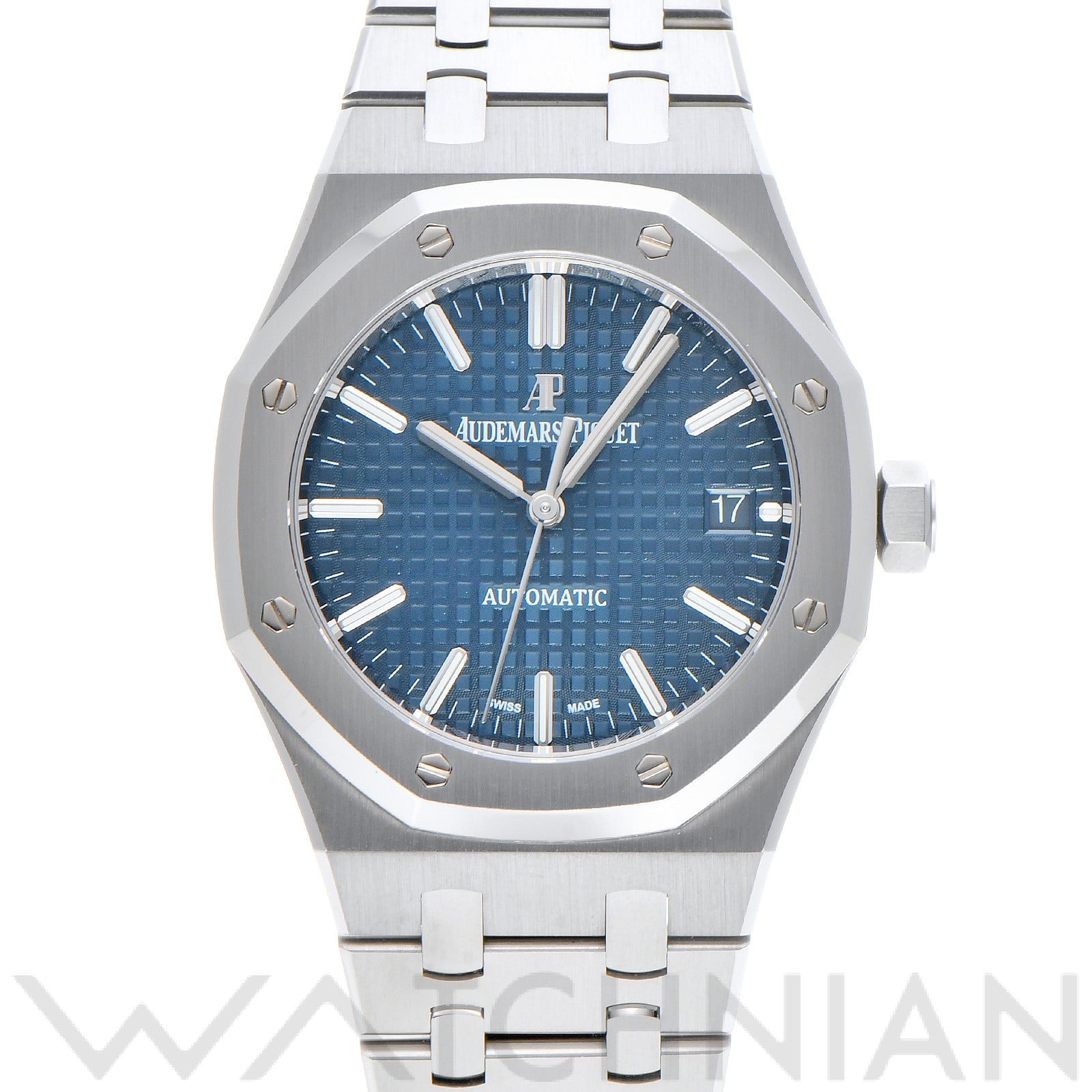 オーデマ ピゲ ロイヤルオーク 15450ST.OO.1256ST.03 ブルー メンズ 時計 【中古】【wristwatch】