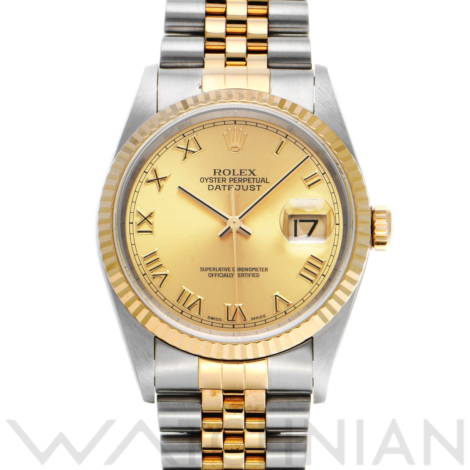 ロレックス デイトジャスト 16233 シャンパン メンズ 時計 【中古】【wristwatch】