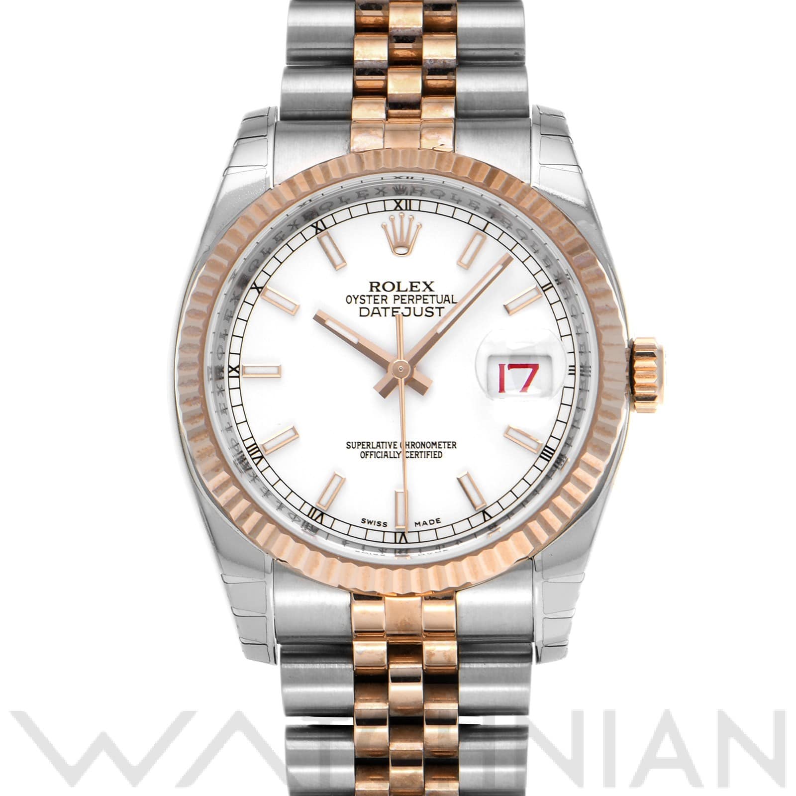 ロレックス デイトジャスト 36 116231 ホワイト メンズ 時計 【中古】【wristwatch】