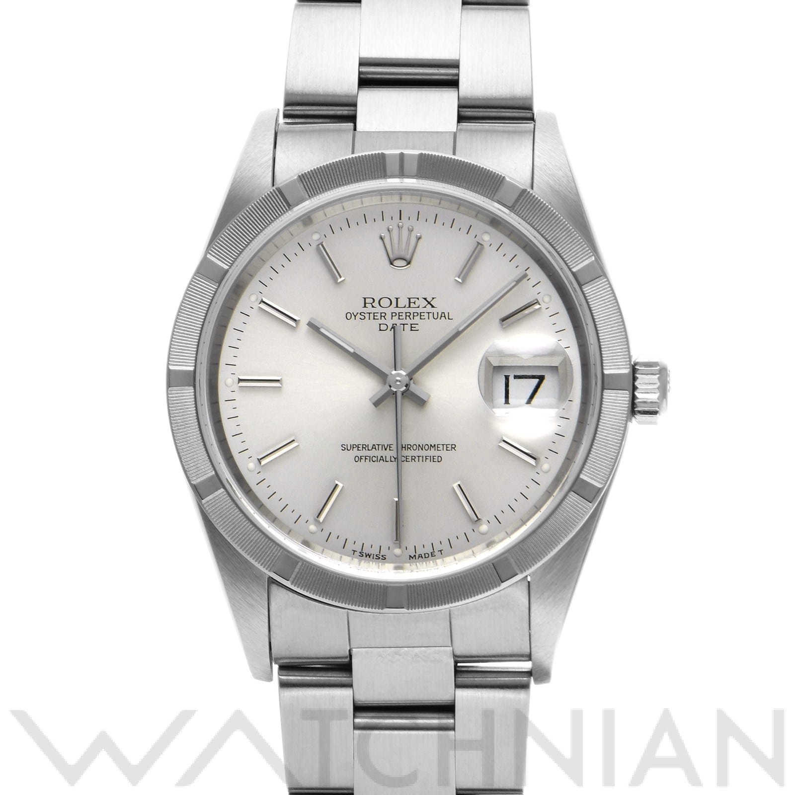 ロレックス / ROLEX オイスターパーペチュアル デイト 15210 シルバー メンズ 時計 【中古】【wristwatch】