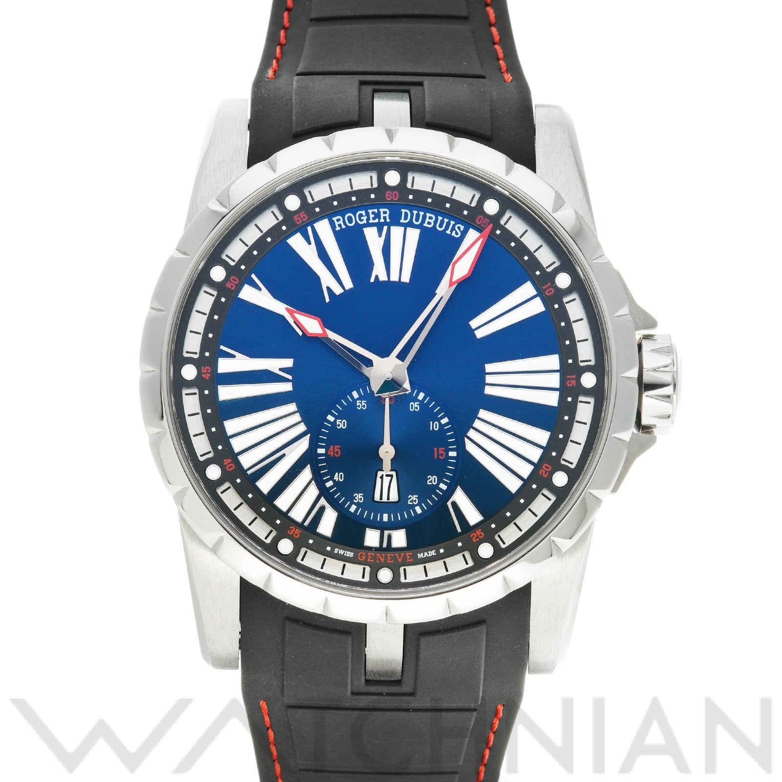 エクスカリバー 45 DBEX0602 ブルー ロジェ デュブイ ROGER DUBUIS メンズ 【中古】
