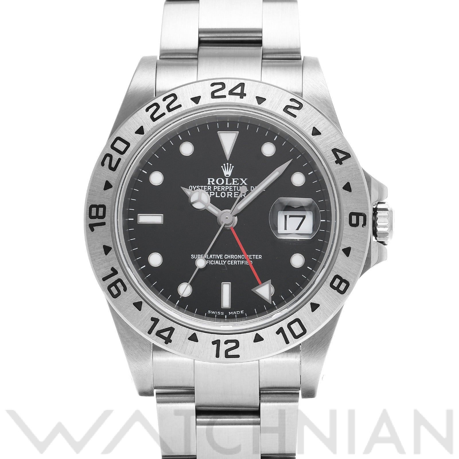 ロレックス エクスプローラーII 16570 ブラック メンズ 時計 【中古】【wristwatch】