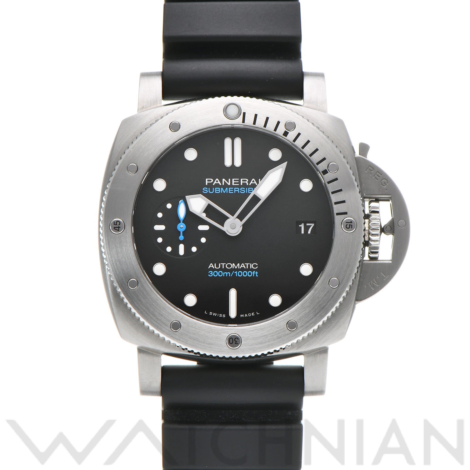 サブマーシブル PAM00973 V番(2019年製造) ブラック パネライ OFFICINE PANERAI メンズ 【中古】