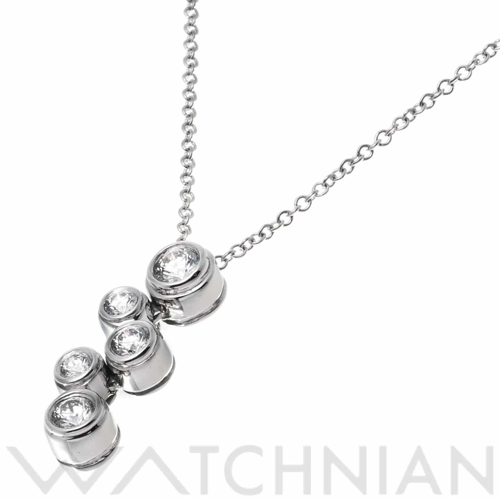ティファニー バブル ペンダント ネックレス Pt950プラチナ/ダイヤモンド レディース ジュエリー 【中古】【jewelry】