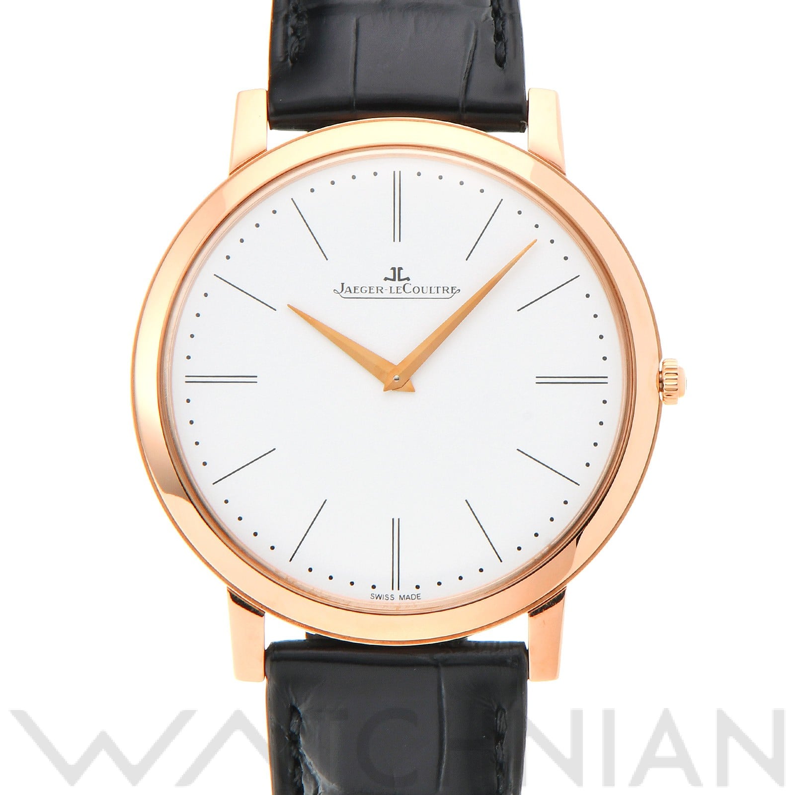 ジャガー ルクルト マスター ウルトラスリム 1907 Q1292520 ホワイト メンズ 時計 【中古】【wristwatch】