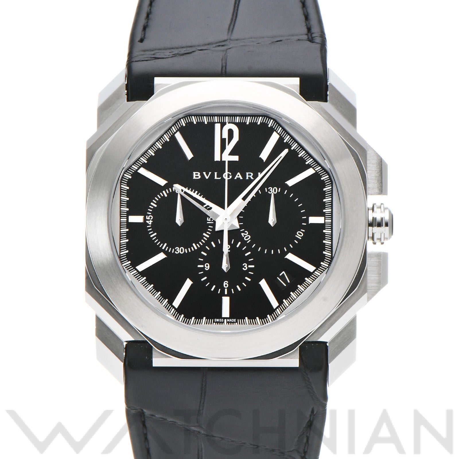 ブルガリ / BVLGARI オクト ヴェロチッシモ クロノグラフ BGO41BSLDCH ブラック メンズ 時計 【中古】【wristwatch】