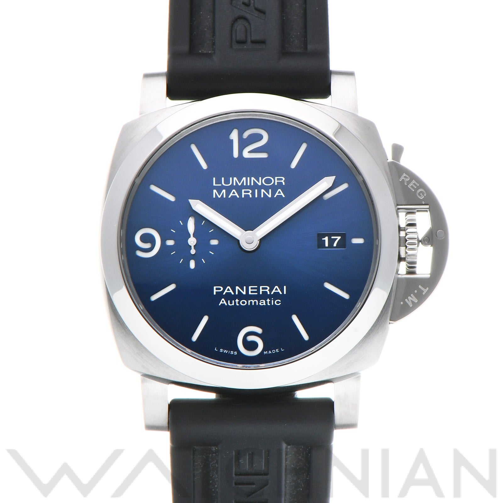 ルミノールマリーナ PAM01313 W番(2020年製造) ブルー パネライ OFFICINE PANERAI メンズ 【中古】