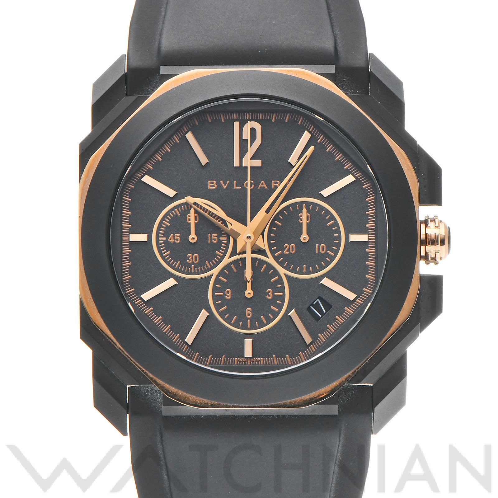 ブルガリ / BVLGARI オクト オリジナーレ クロノグラフ BGO41PBBSGV アンスラサイトグレー メンズ 時計 【中古】【wristwatch】