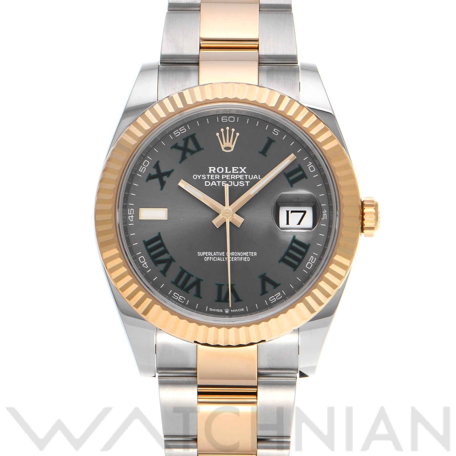 ロレックス デイトジャスト 41 126333 スレートグレー メンズ 時計 【中古】【wristwatch】