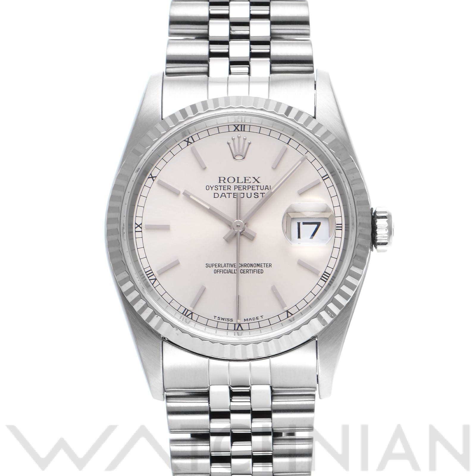 ロレックス デイトジャスト 16234 シルバー メンズ 時計 【中古】【wristwatch】