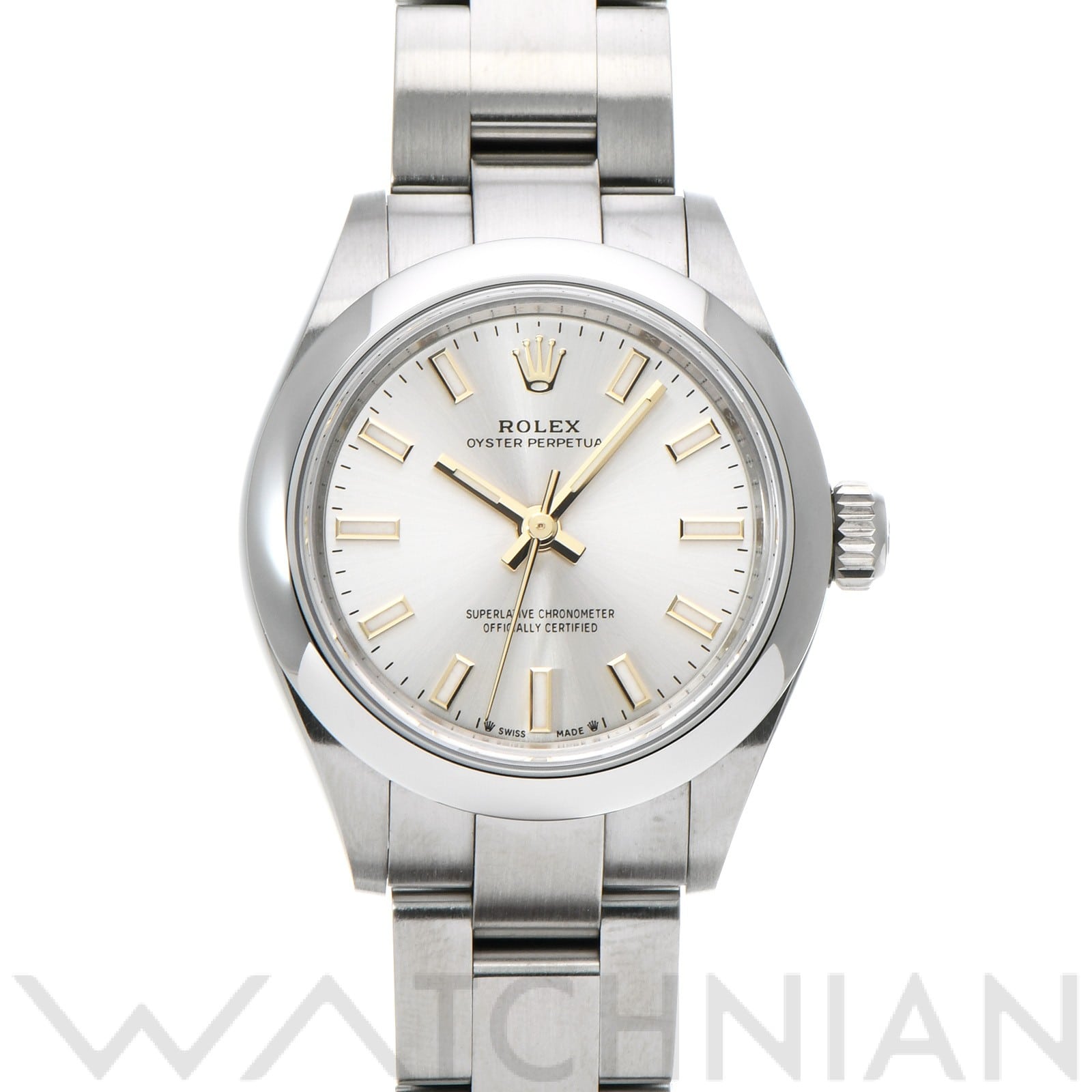 ロレックス オイスターパーペチュアル 28 276200 シルバー メンズ 時計 【中古】【wristwatch】