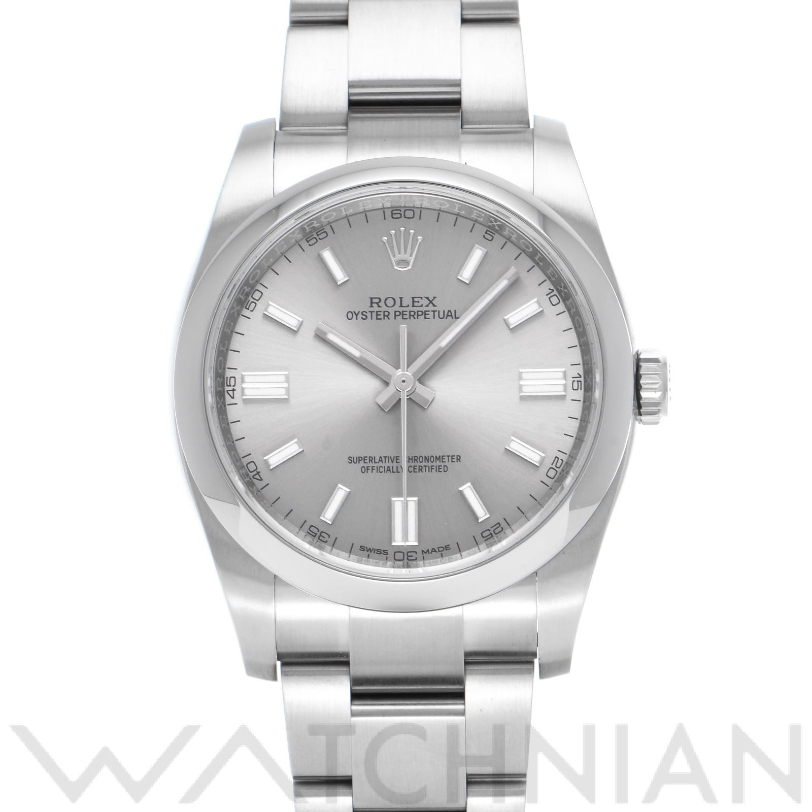 ロレックス オイスターパーペチュアル 36 116000 グレー メンズ 時計 【中古】【wristwatch】