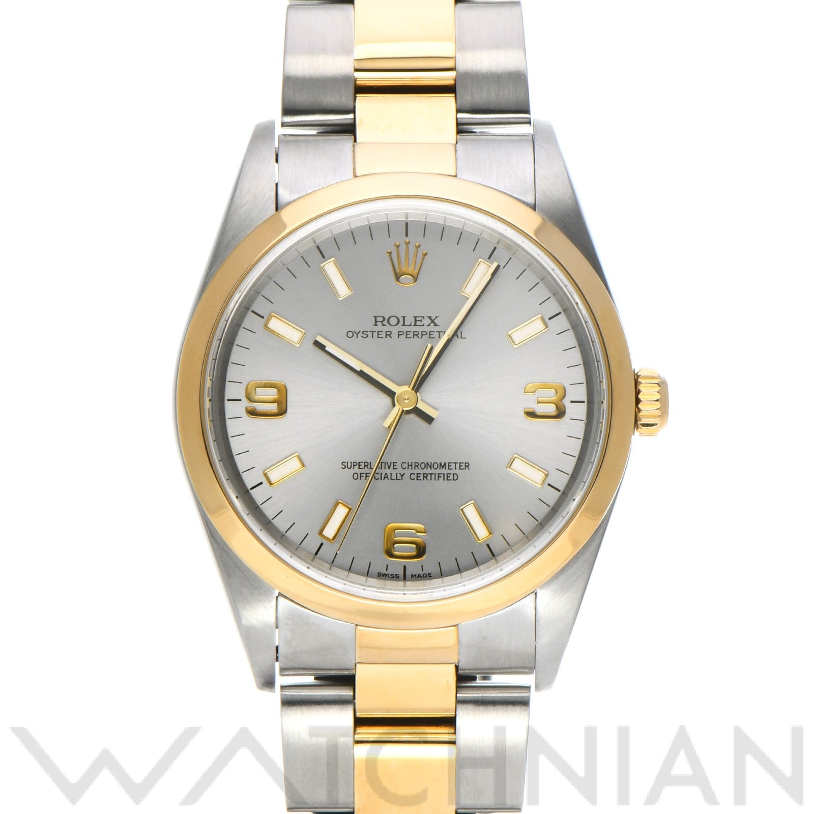 ロレックス / ROLEX オイスターパーペチュアル 14203 グレー メンズ 時計 【中古】【wristwatch】