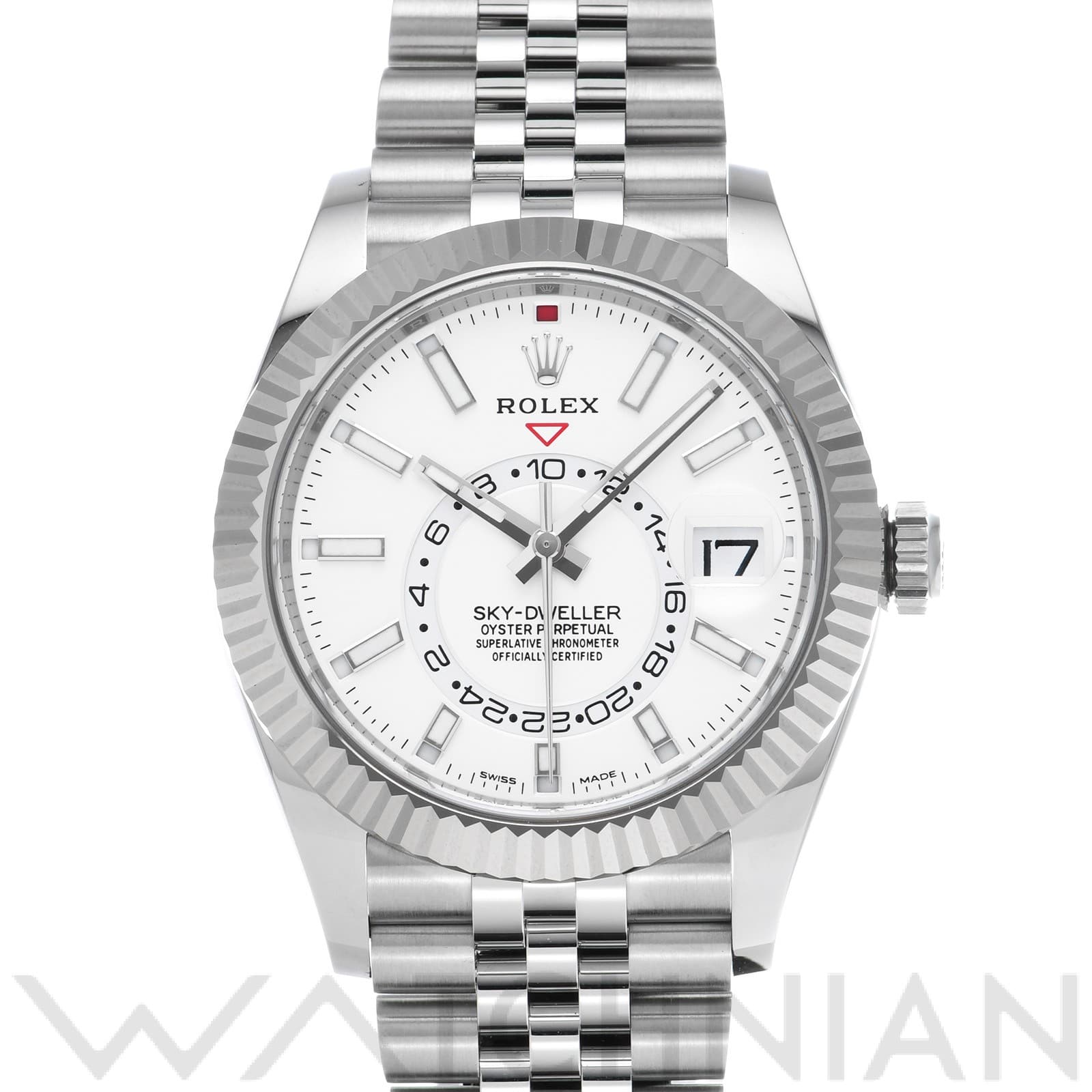 ロレックス / ROLEX スカイドゥエラー 326934 ホワイト メンズ 時計 【未使用】【wristwatch】