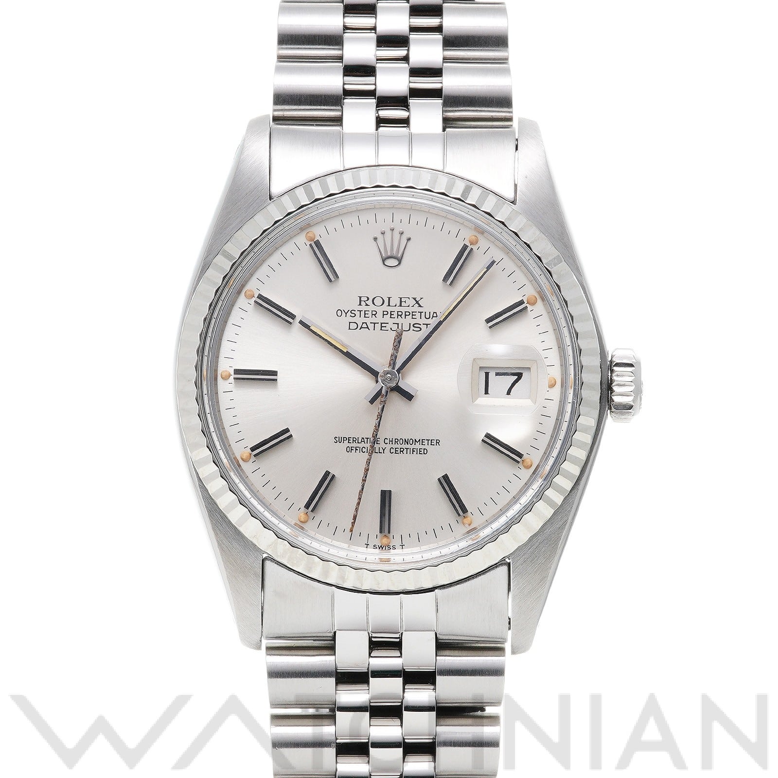 ロレックス デイトジャスト 16014 シルバー メンズ 時計 【中古】【wristwatch】