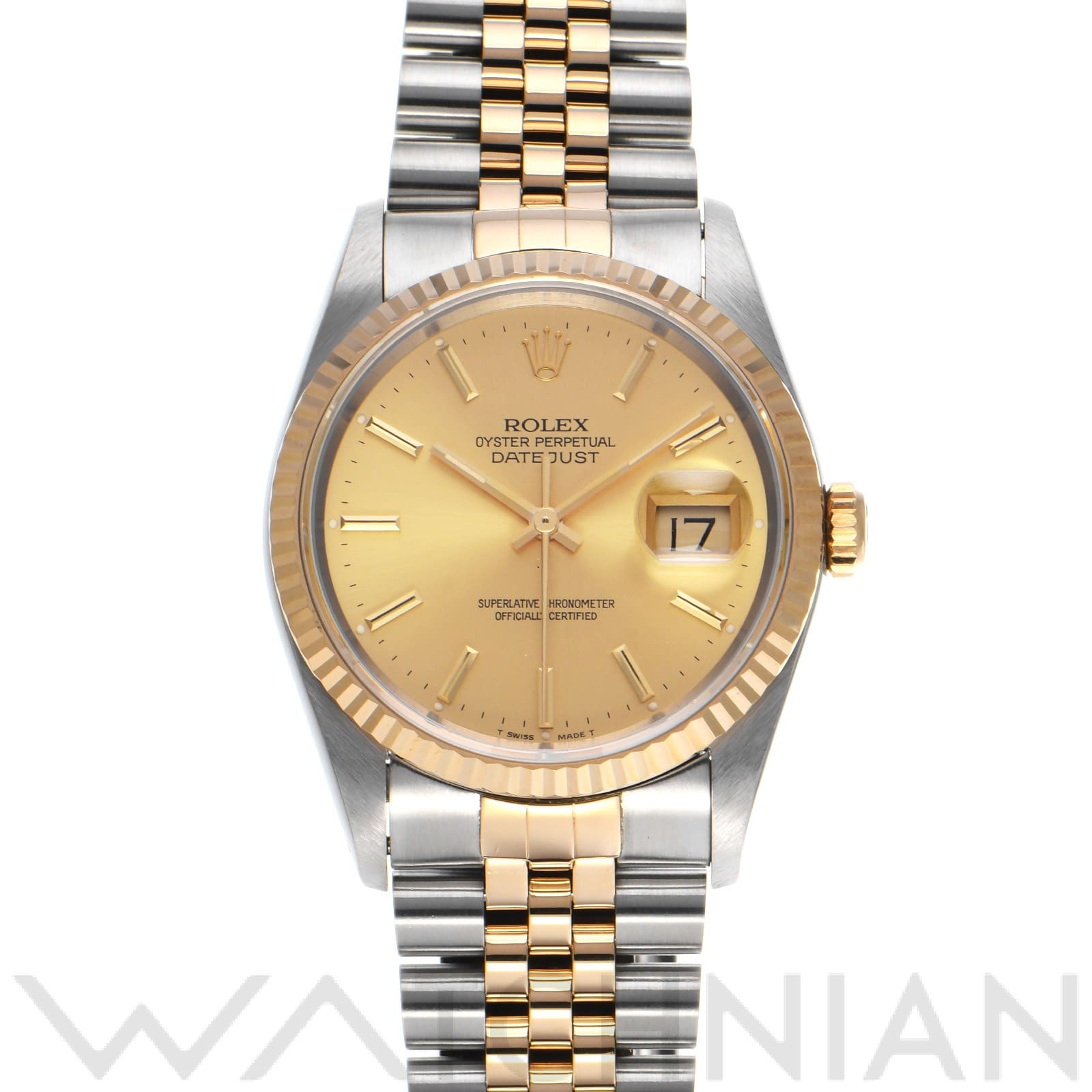 ロレックス デイトジャスト 16233 シャンパン メンズ 時計 【中古】【wristwatch】