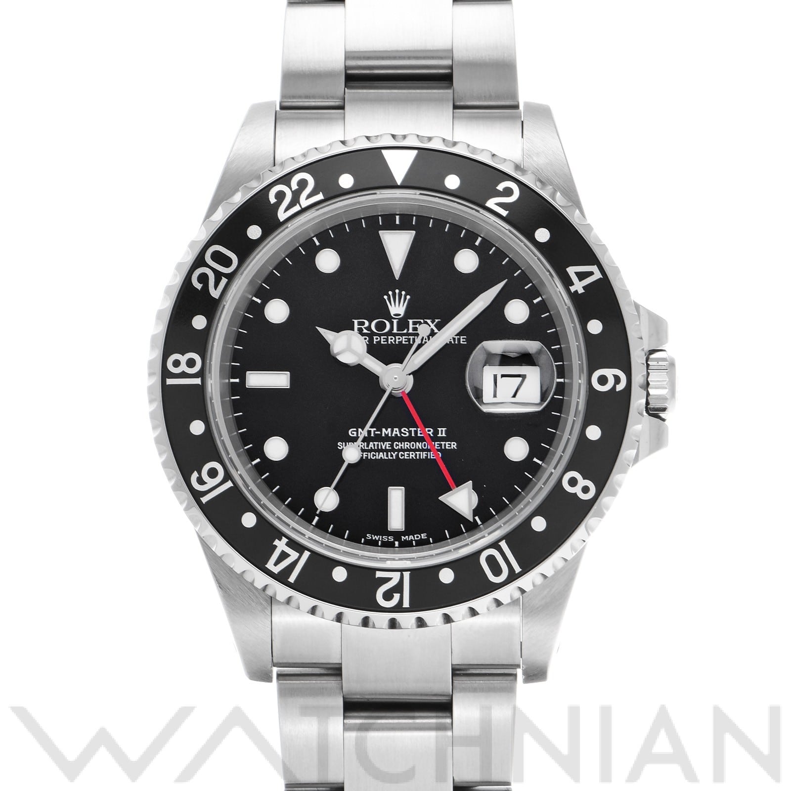 ロレックス GMTマスターII 16710 ブラック メンズ 時計 【中古】【wristwatch】