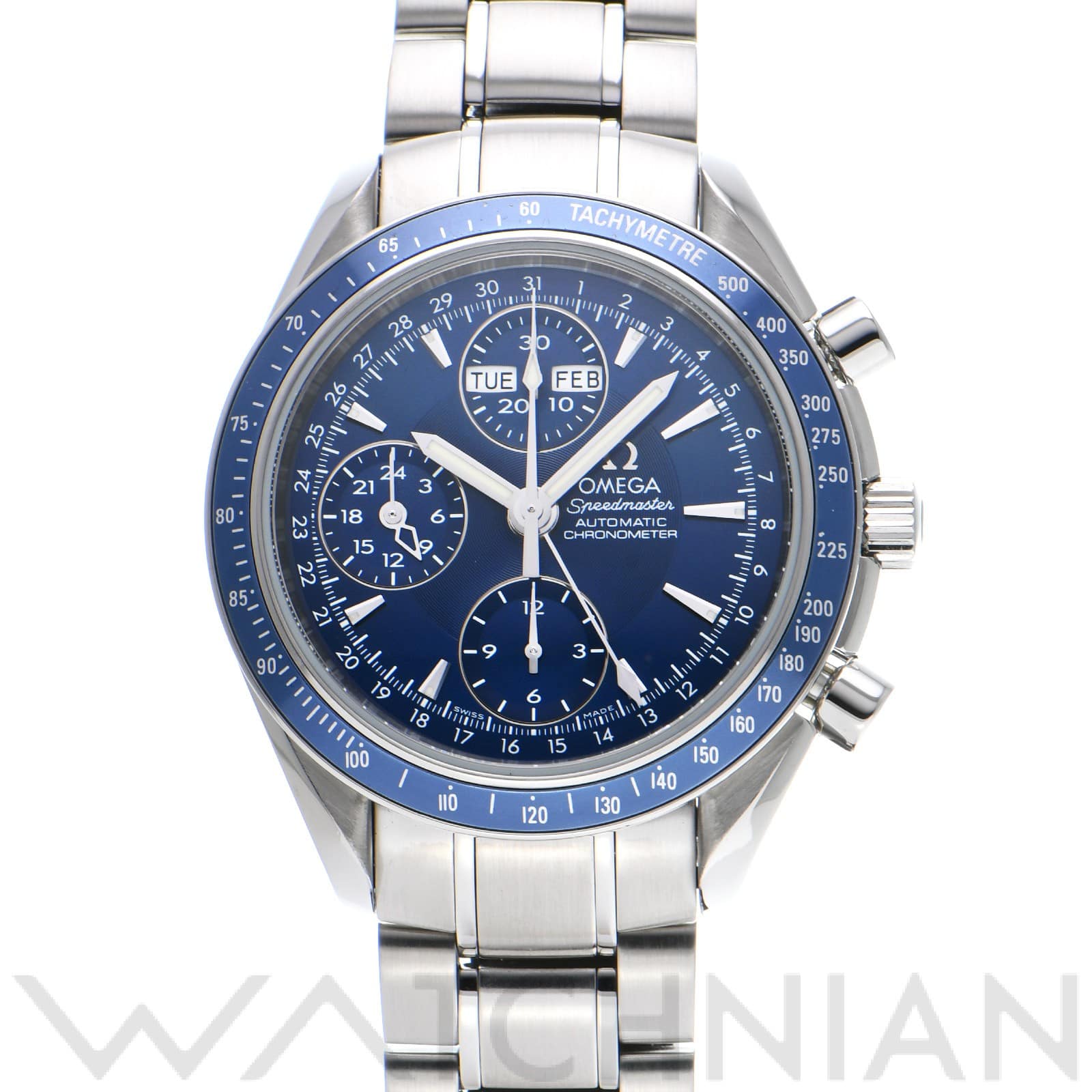 オメガ / OMEGA スピードマスター トリプルカレンダー 3222.80 ブルー メンズ 時計 【中古】【wristwatch】