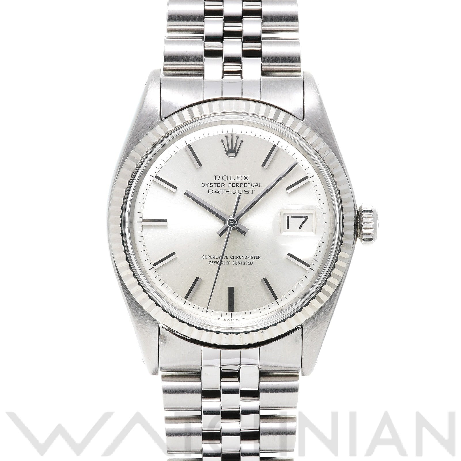 デイトジャスト 1601 27番台(1971年頃製造) シルバー ロレックス ROLEX メンズ 【中古】