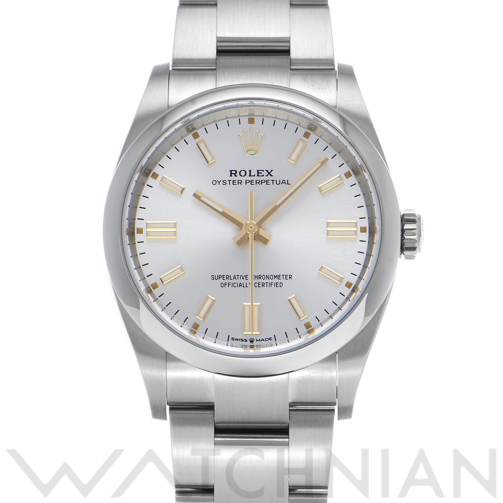 ロレックス オイスターパーペチュアル 36 126000 シルバー メンズ 時計 【中古】【wristwatch】