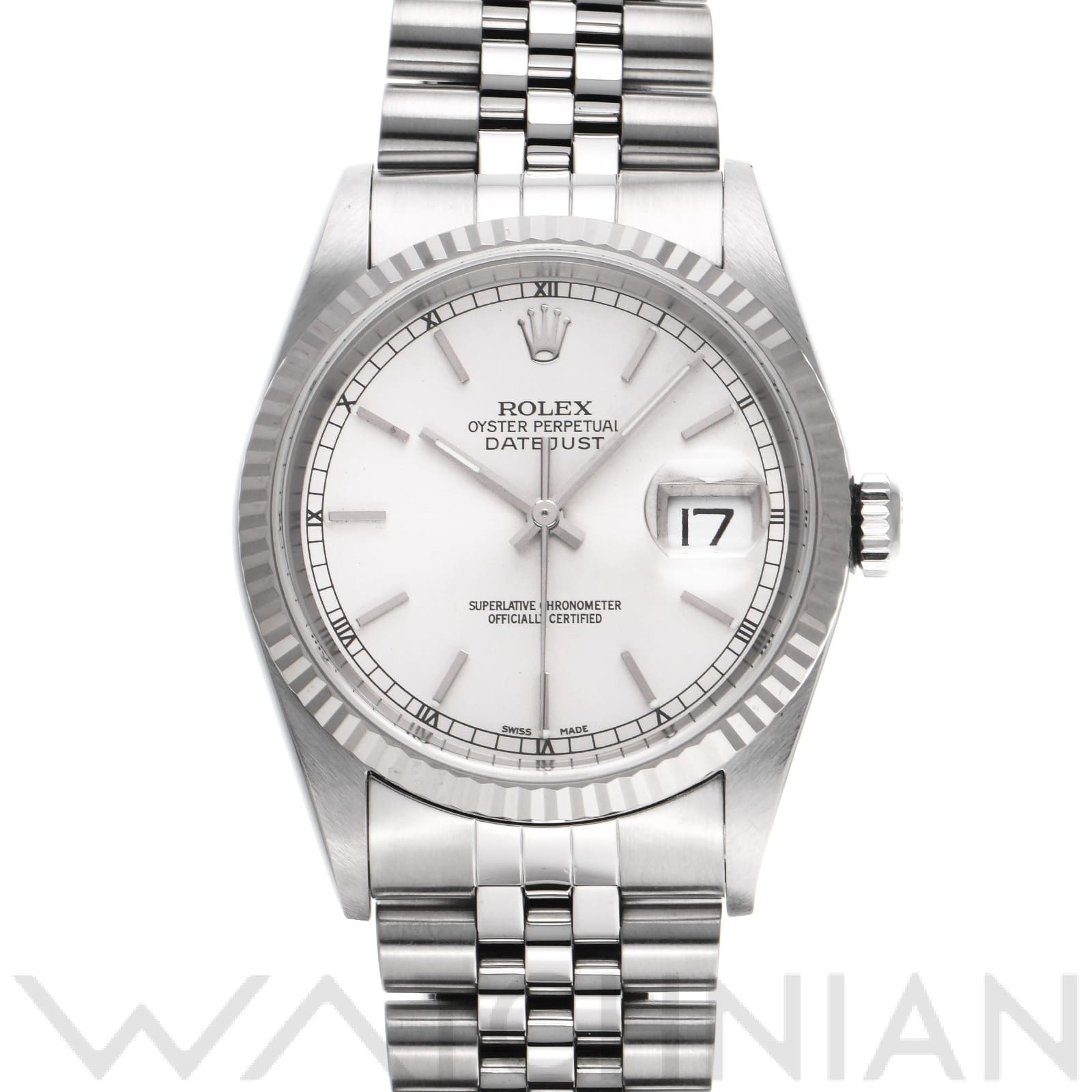 ロレックス デイトジャスト 16234 シルバー メンズ 時計 【中古】【wristwatch】