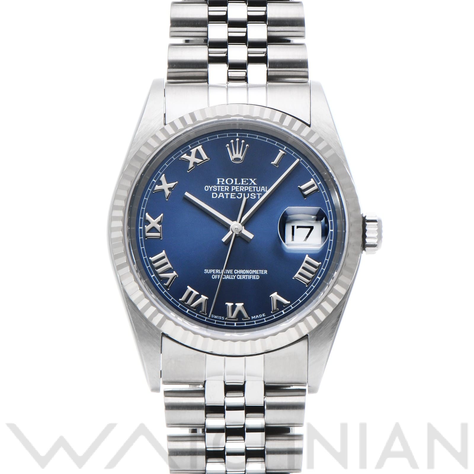 ロレックス デイトジャスト 16234 ブルー メンズ 時計 【中古】【wristwatch】