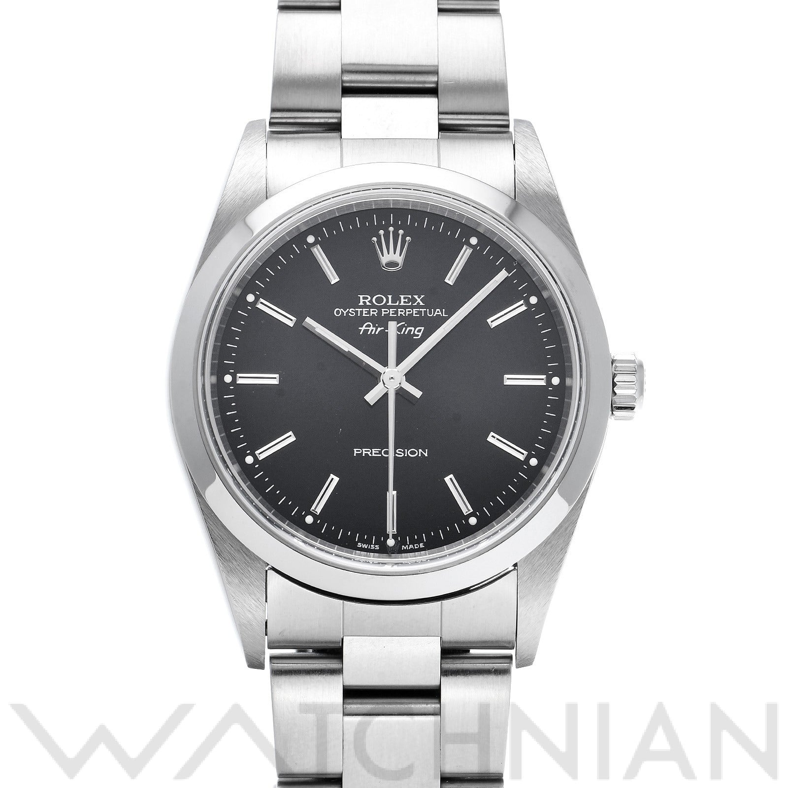 ロレックス エアキング 14000M ブラック メンズ 時計 【中古】【wristwatch】