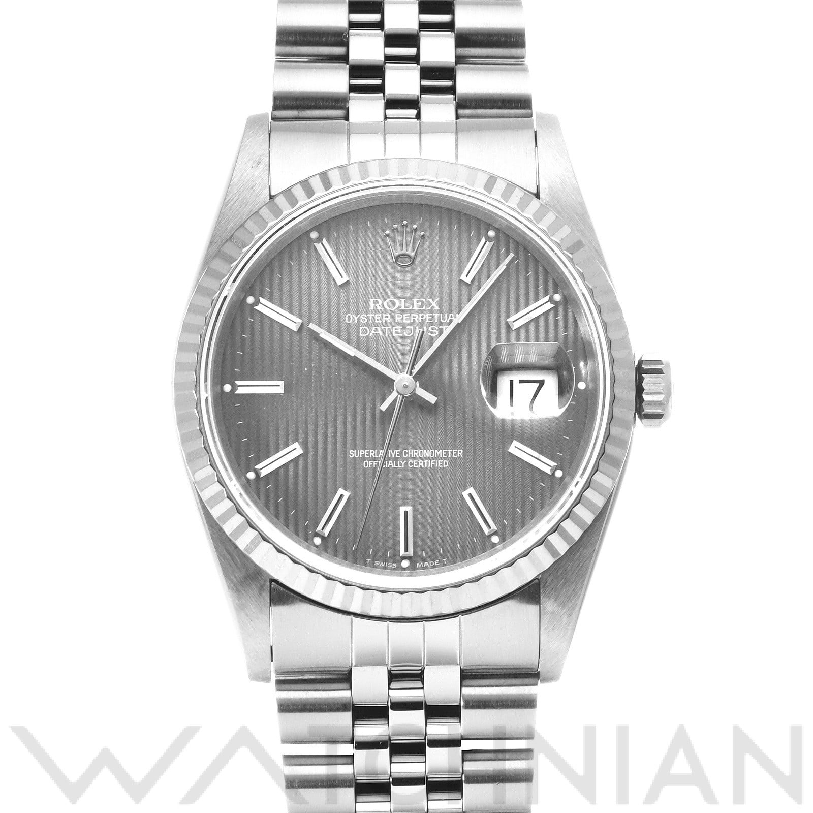 ロレックス デイトジャスト 16234 グレー/タペストリー メンズ 時計 【中古】【wristwatch】