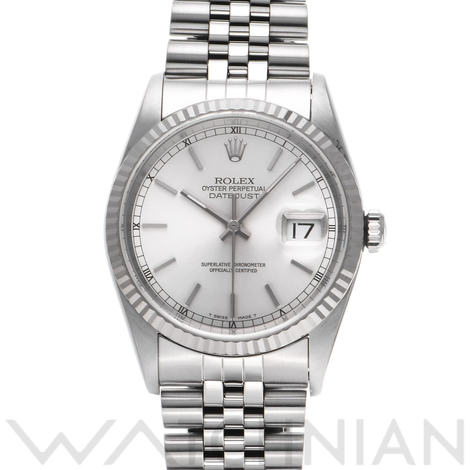 ロレックス デイトジャスト 16234 シルバー メンズ 時計 【中古】【wristwatch】