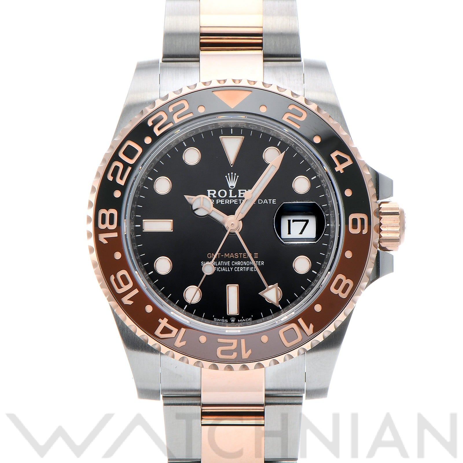 ロレックス GMTマスターII 126711CHNR ブラック メンズ 時計 【未使用】【wristwatch】