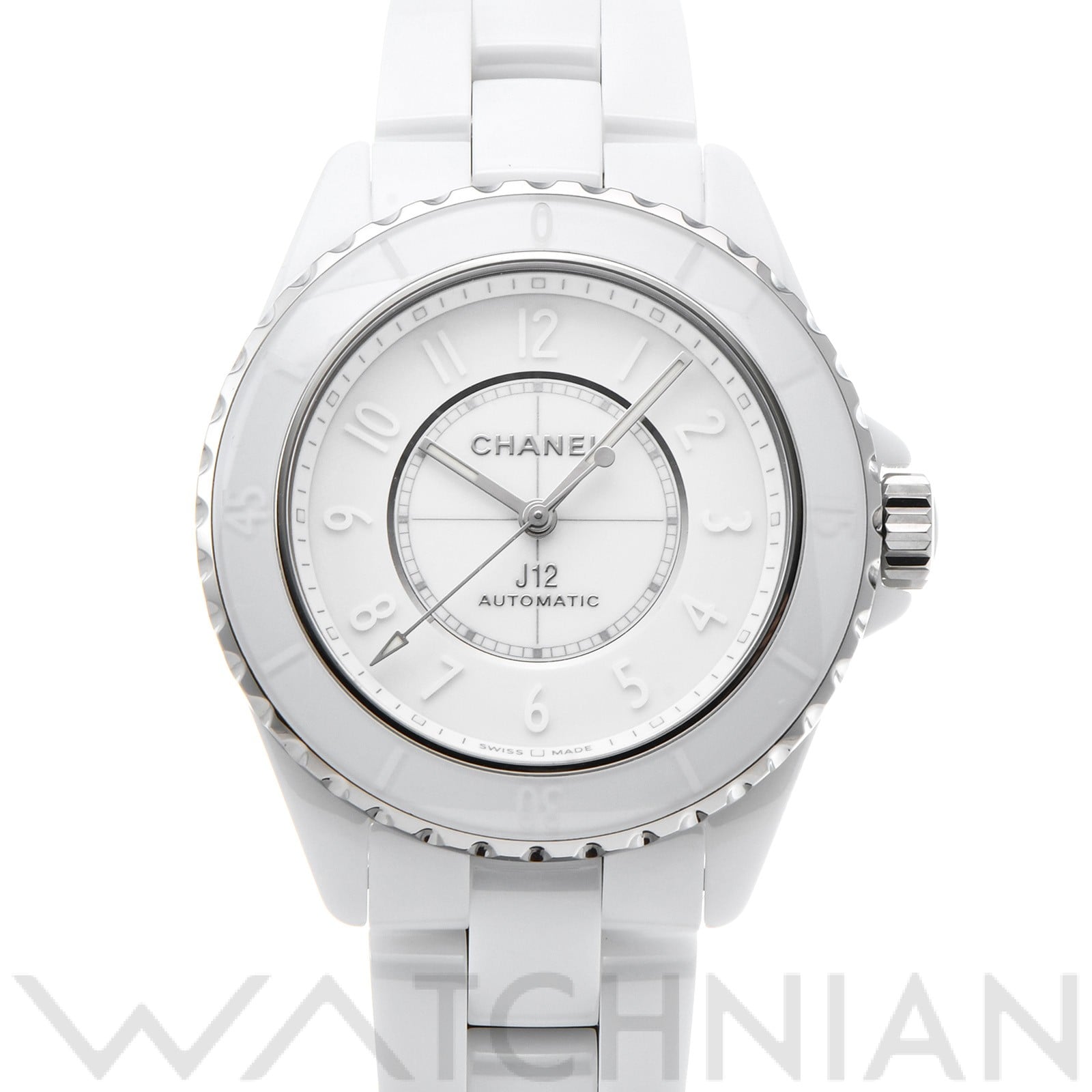 シャネル / CHANEL J12 ファントム H6186 ホワイトラッカー メンズ 時計 【中古】【wristwatch】