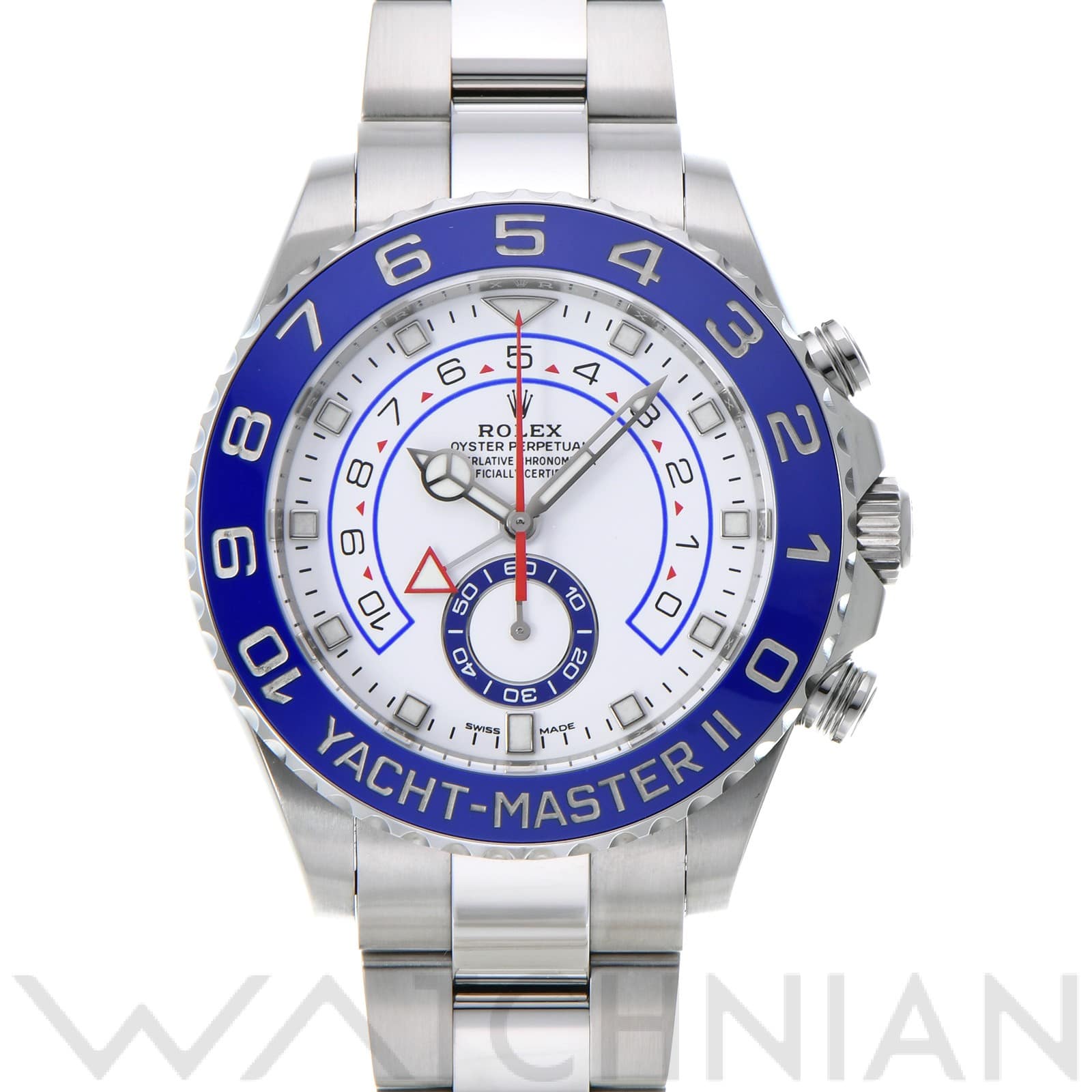 ロレックス ヨットマスターII 116680 ホワイト メンズ 時計 【中古】【wristwatch】