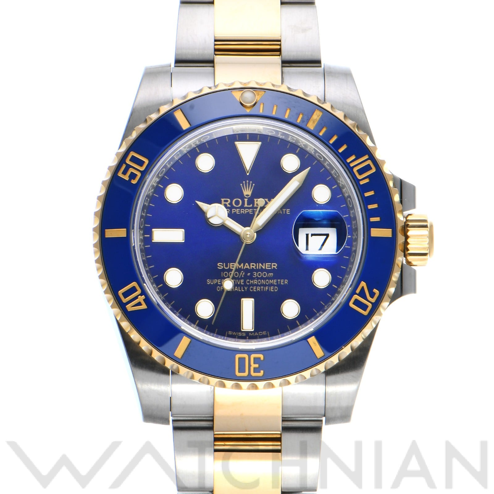 サブマリーナ デイト 116613LB ランダムシリアル ブルー ロレックス ROLEX メンズ 【中古】