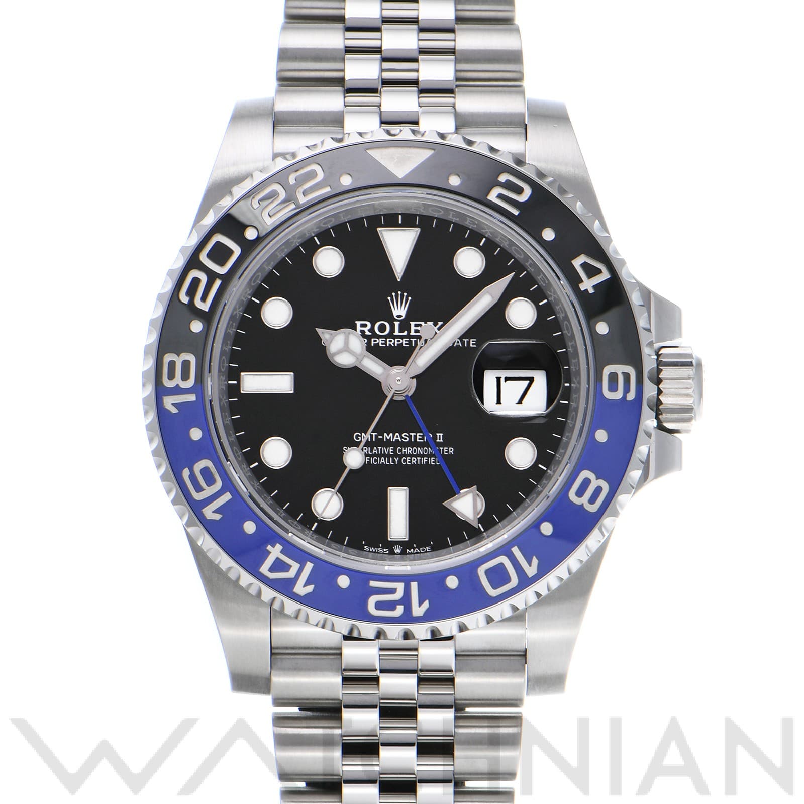 ロレックス GMTマスターII 126710BLNR ブラック メンズ 時計 【中古】【wristwatch】