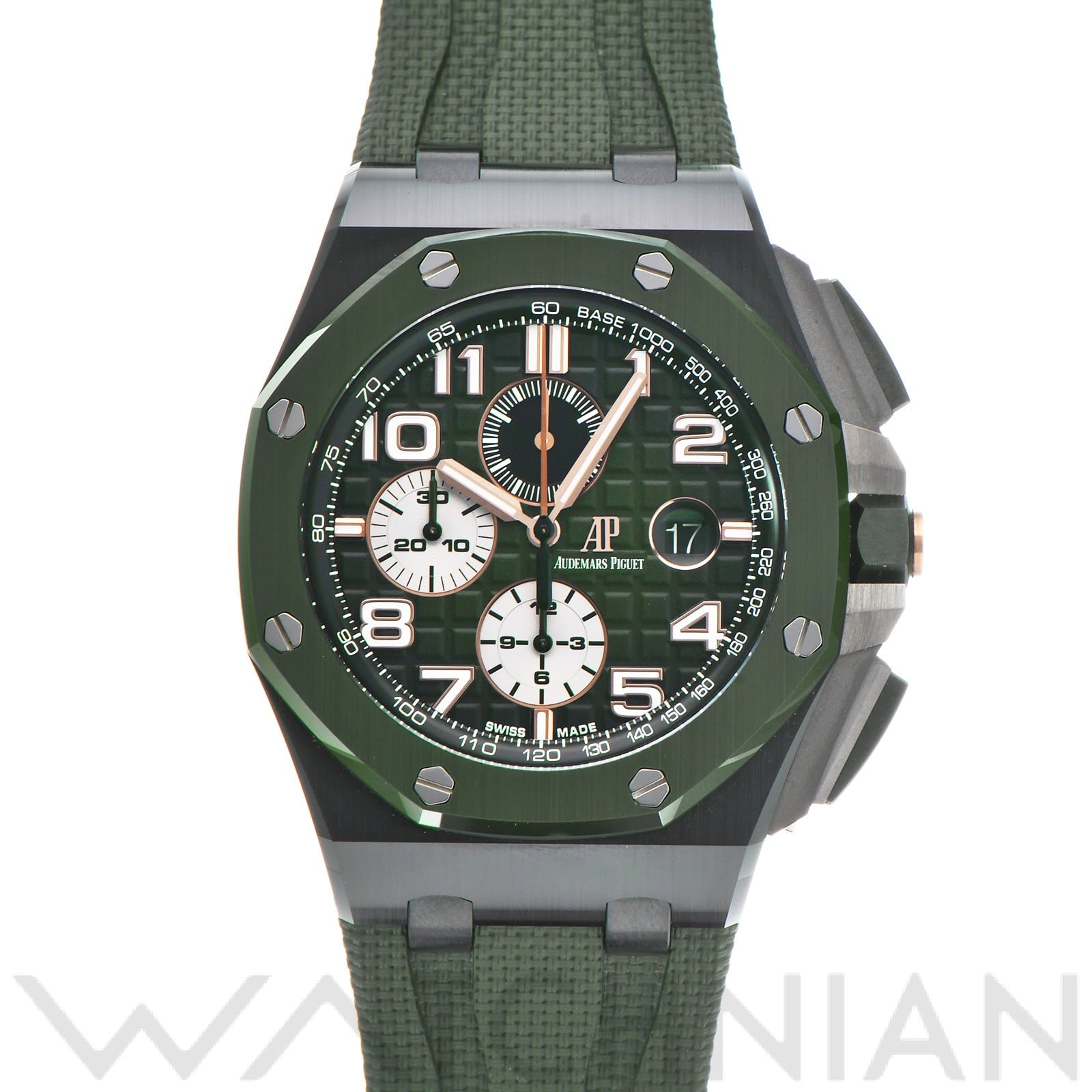 オーデマ ピゲ ロイヤルオーク オフショア クロノグラフ 26405CE.OO.A056CA.01 スモークグリーン/ロジウム メンズ 時計 【中古】【wristwatch】