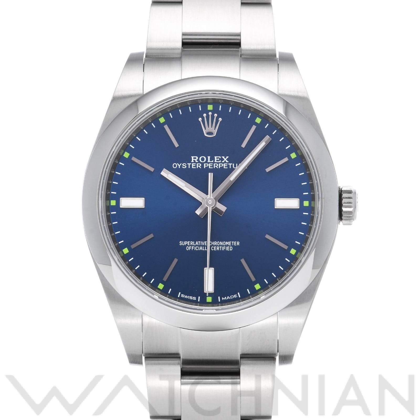 ロレックス / ROLEX オイスターパーペチュアル 39 114300 ブルー メンズ 時計 【中古】【wristwatch】