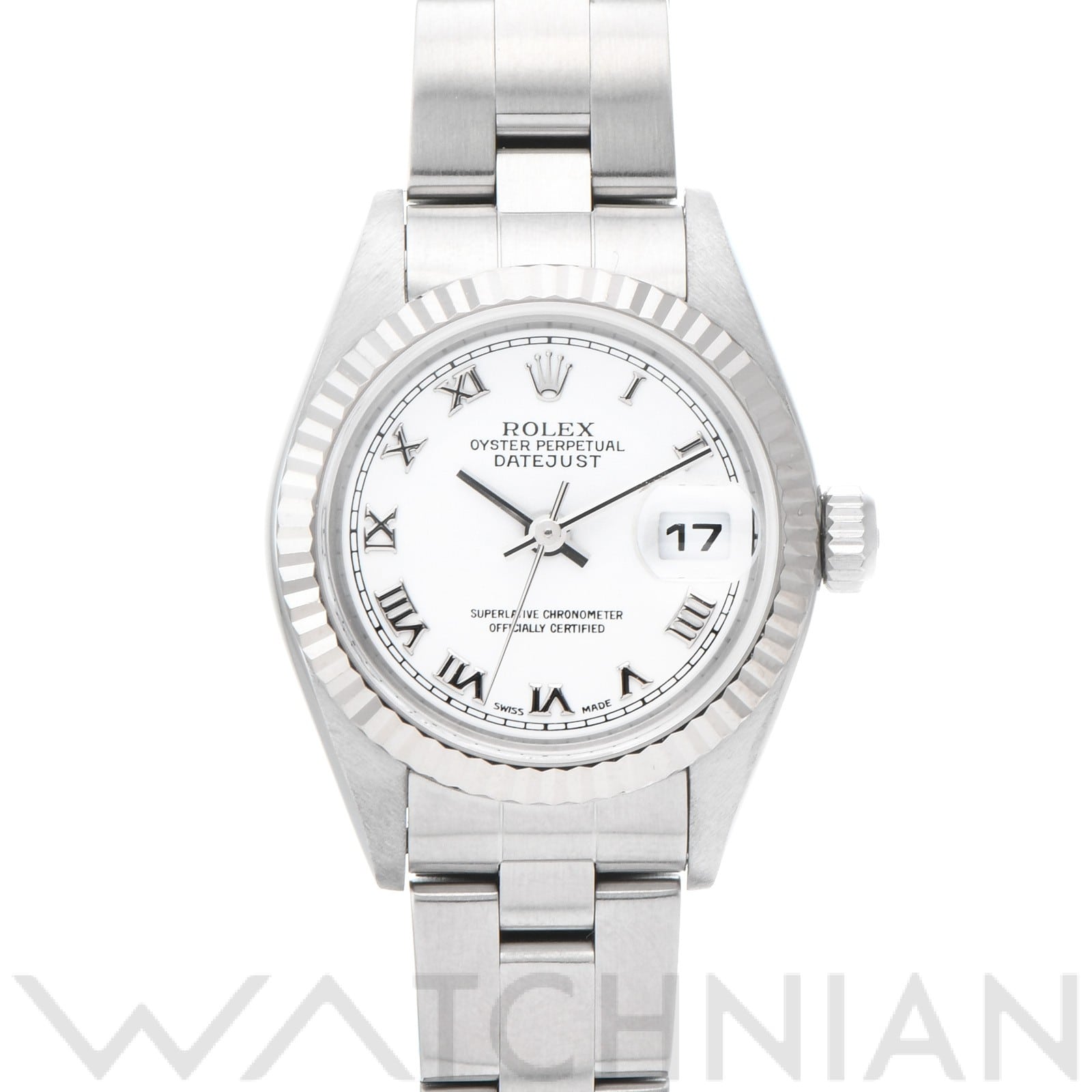 ロレックス デイトジャスト 26 79174 ホワイト レディース 時計 【中古】【wristwatch】