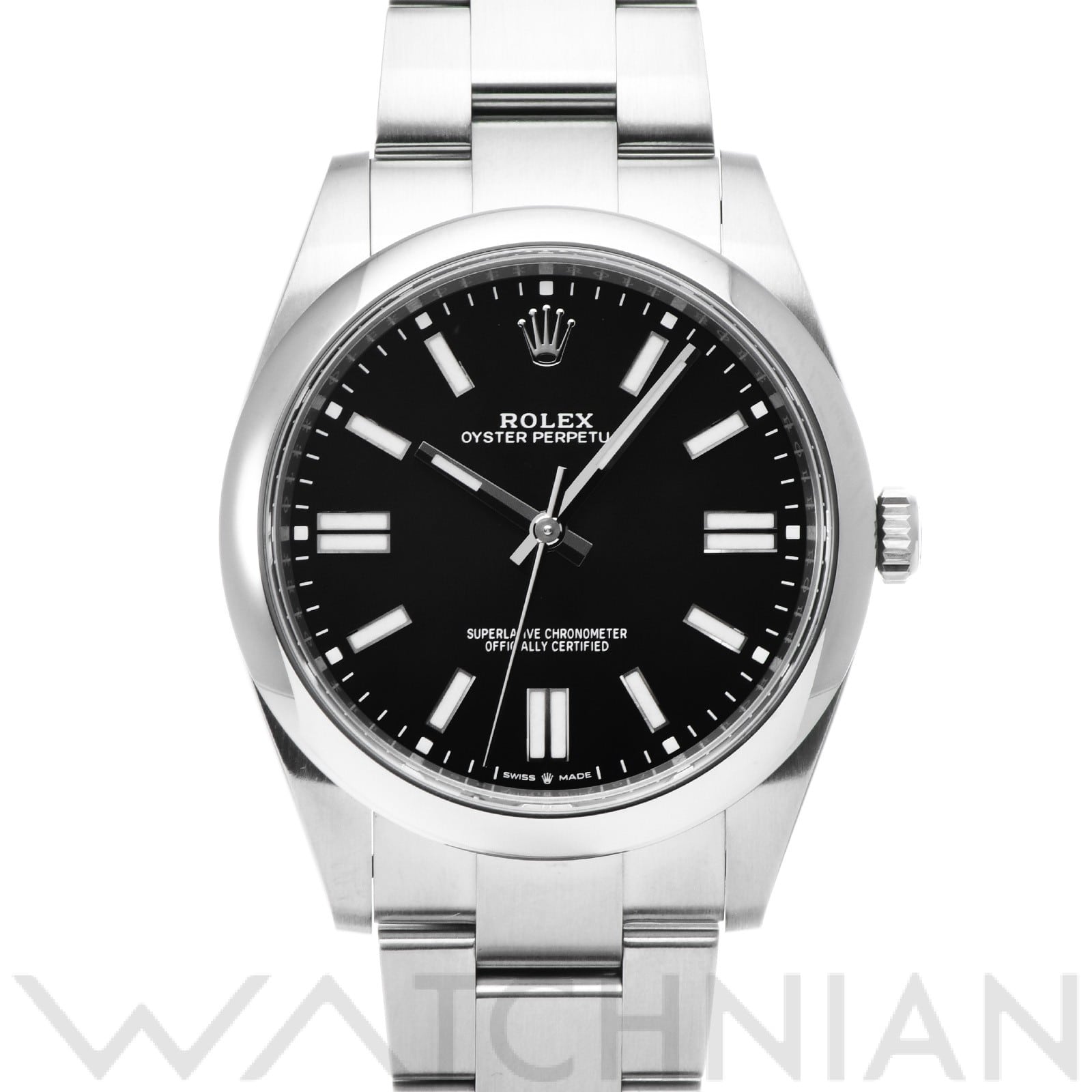 ロレックス オイスターパーペチュアル 41 124300 ブライトブラック メンズ 時計 【中古】【wristwatch】