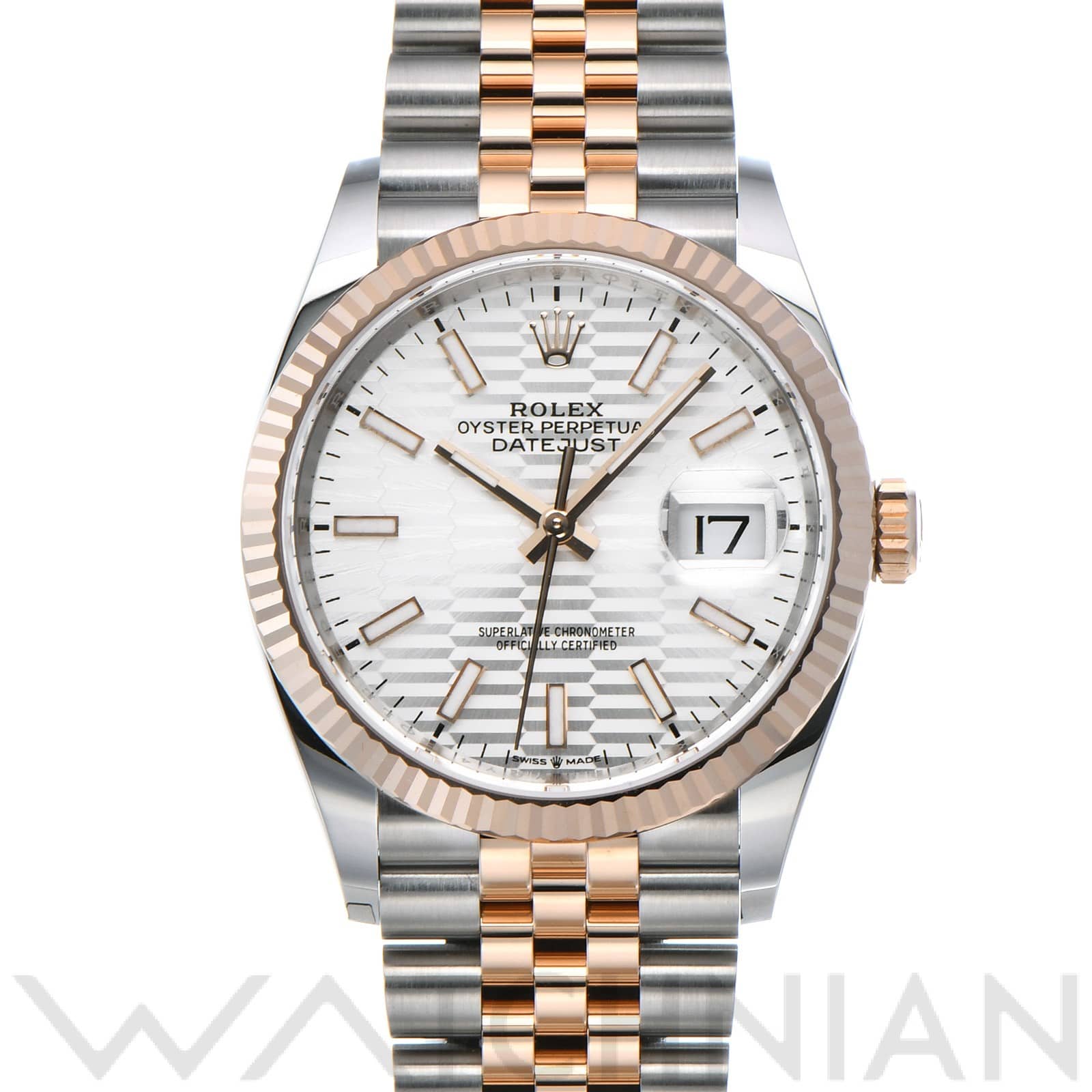 ロレックス デイトジャスト 36 126231 シルバー/フルーテッドモチーフ メンズ 時計 【中古】【wristwatch】